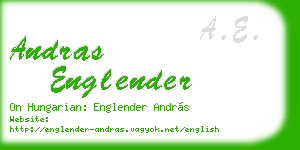 andras englender business card